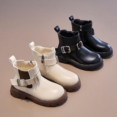Children's Boots, Single Boots, British , Side Zipper Short Boots