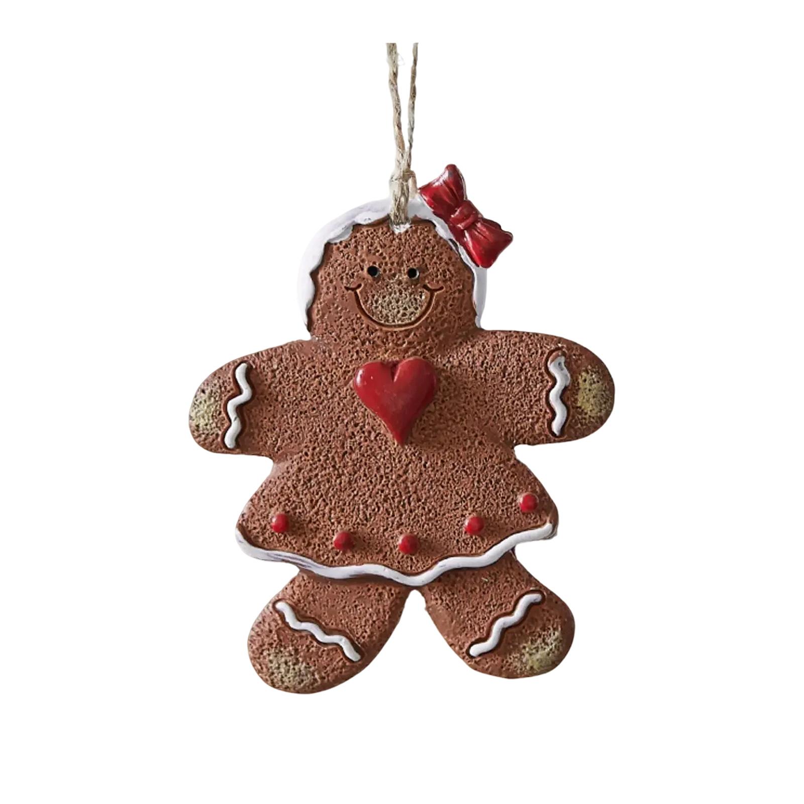 

3D Resin Ornaments Cute Xmas Hanging Ornaments With Strings Hanging Christmas Tree Figurines Pendant For Xmas Home Party Holiday Decorative One Size