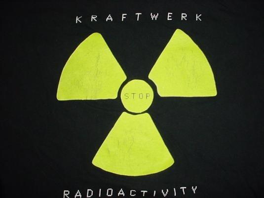 Vintage Kraftwerk TShirt Stop Radioactivity Band Short Sleeve Shirt All size FN Unisex T-Shirt M