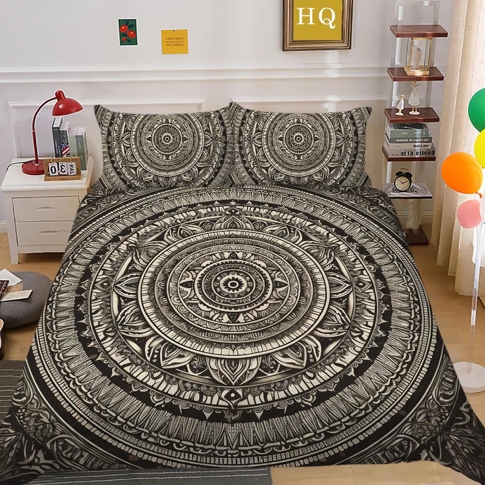 Luxus Datura Bettbezug Set Bettwäschebezug Anzug Polyester Heim Bettwäsche Set Doppelbett Schlafzimmer Dekor