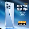 Transparent Anti-Fall Soft Case for iPhone 12/13/14/15/16 with Ultra-Thin Design and Reinforced Corners.