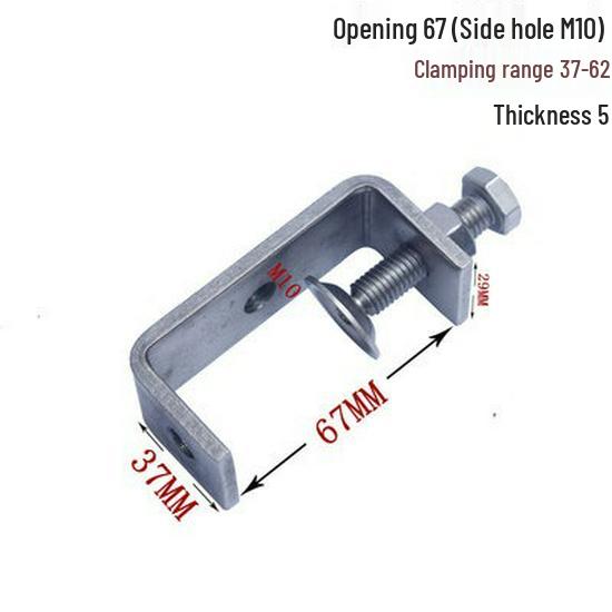 C304 Tiger Claw U-Shaped Stainless Steel Pipe Clamp