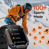 New Outdoor Sports SmartWatch Compass Sleep Monitoring LED Flashlight Heart Rate Blood Oxygen Bluetooth Call Smart Watch Men