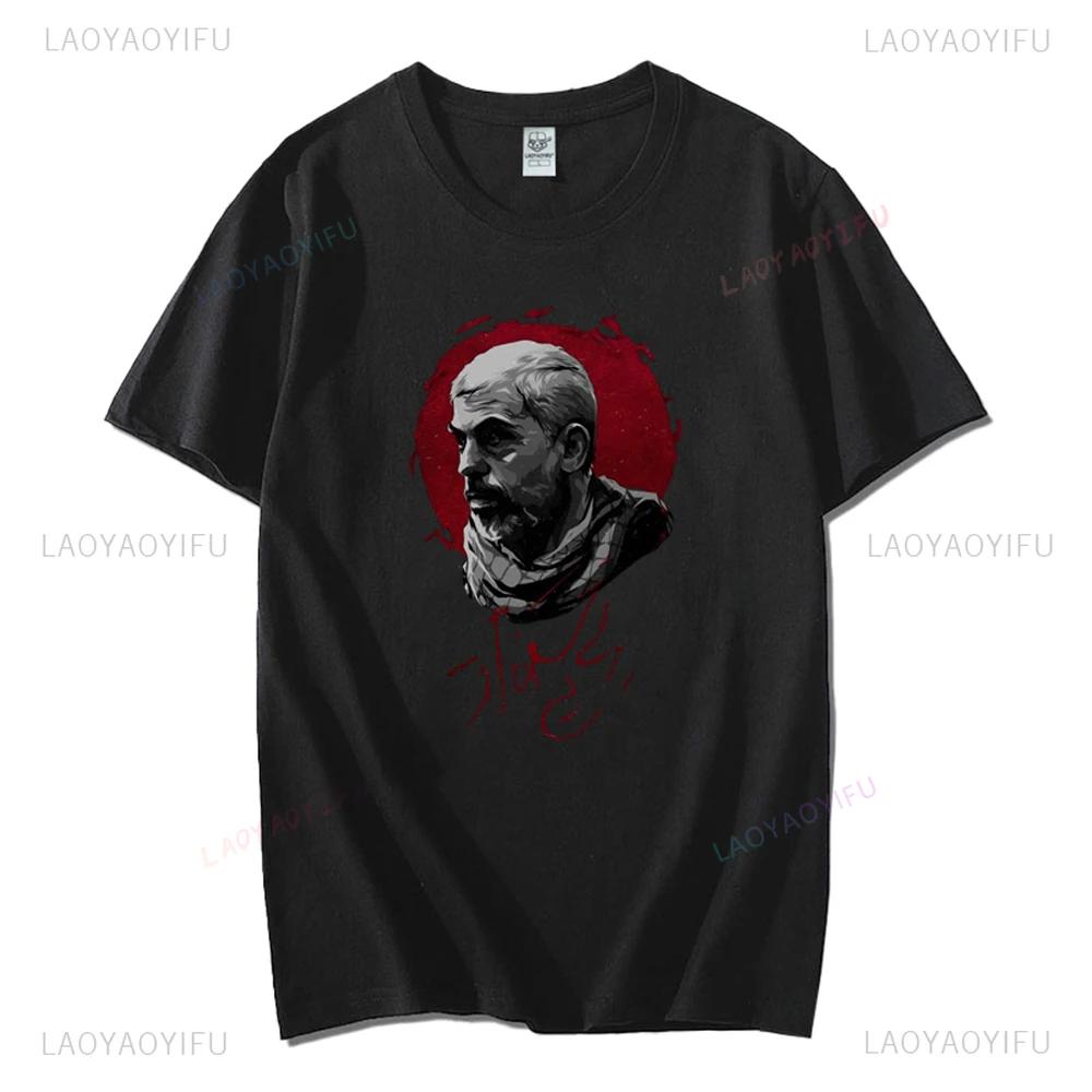 Hamas Printing Women Tshirt Mourn Martyrs Yahya Sinwar Streetwear Vintage Man Tees Shirt Comfort Cotton Man's Short-sleev Tops