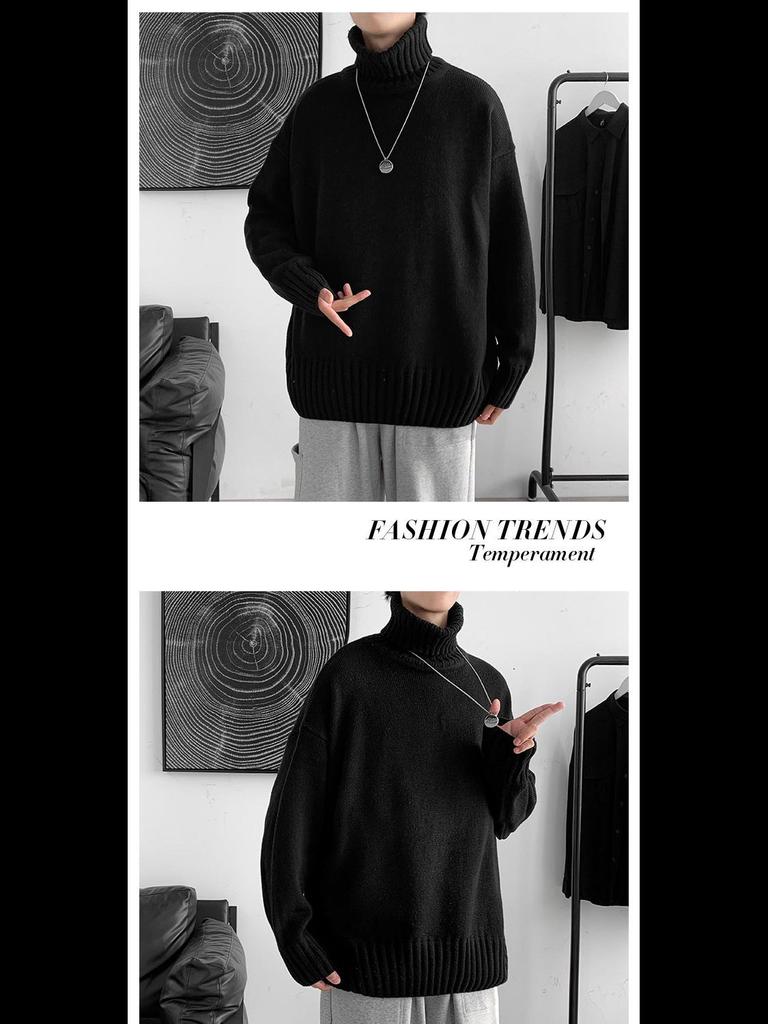 Korejský trendy volný rolák pro muže - Podzim/Zima Hong Kongský styl