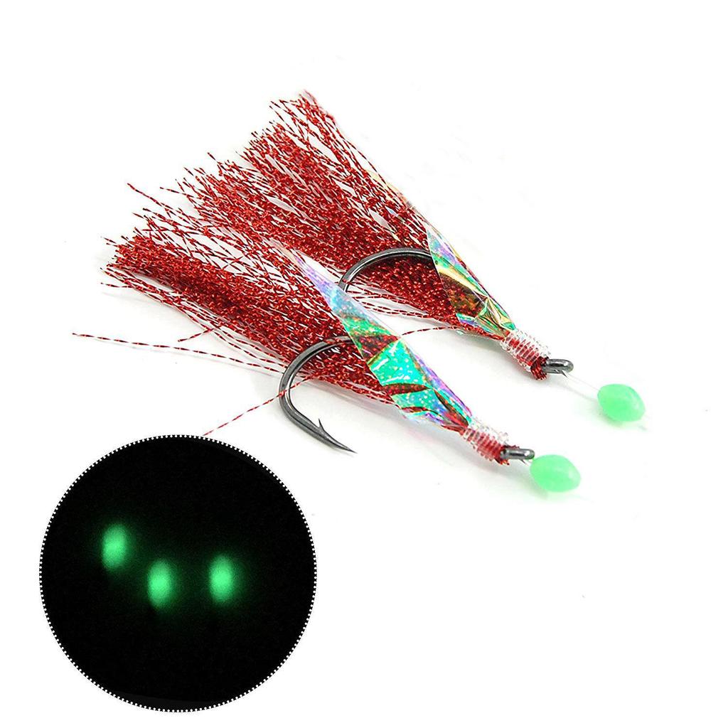 10 Packs Fishing Sabiki Baits Rigs Fishing Flasher Lures Hooks with Ball Bearing Swivel and Luminous Fishing Beads Yellow/Pink/Purple/Red/Green 10 Packs Fishing Sabiki Baits Rigs Fishing Flasher Lures Hooks with Ball Bearing Swivel and Luminous Fishing Beads Yellow/Pink/Purple/Red/Green
