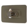 Helmet Mount Quick Installation Hook and Loop Fastener Nylon High Strength Helmet Mount Base for Outdoor Activities Tan