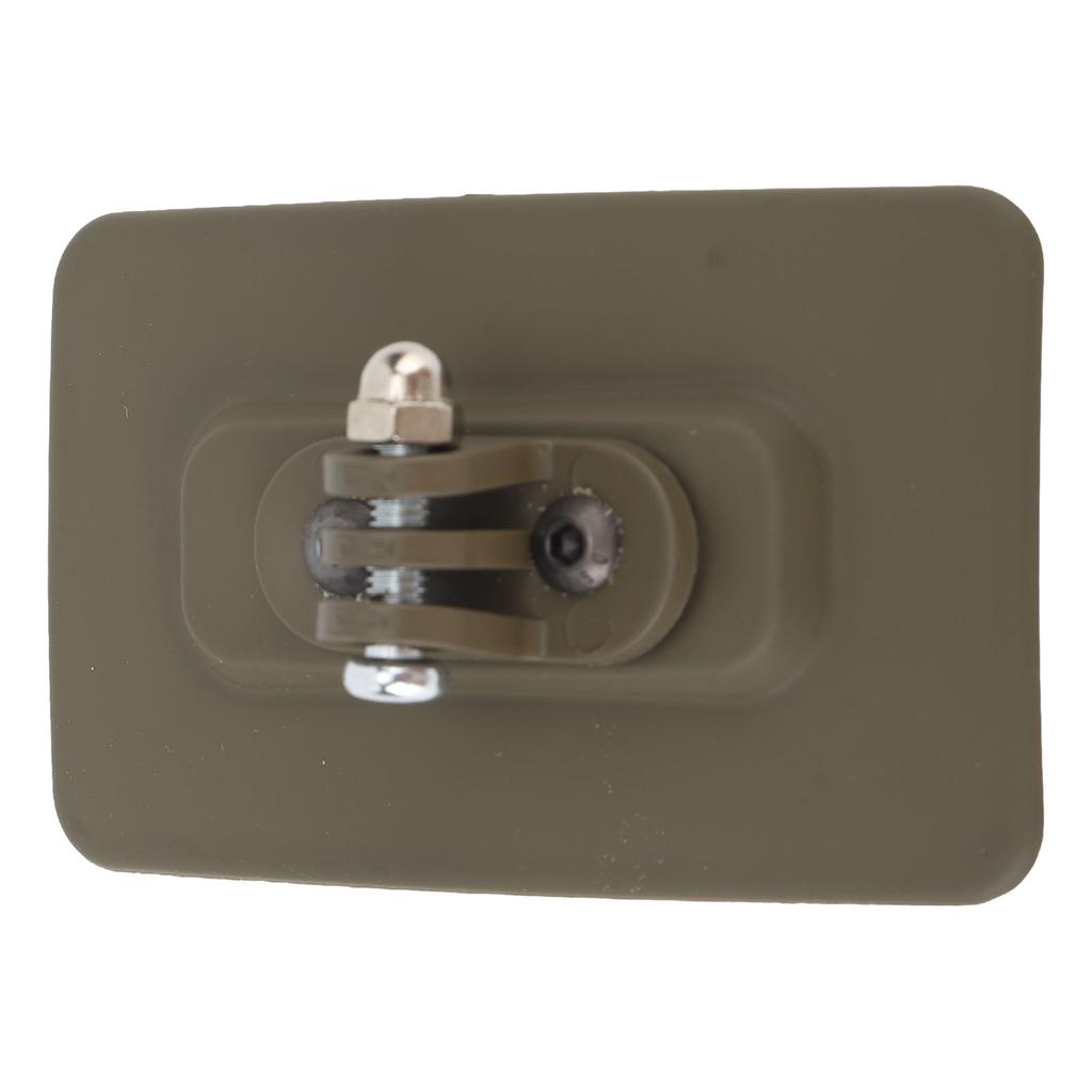 Helmet Mount Quick Installation Hook and Loop Fastener Nylon High Strength Helmet Mount Base for Outdoor Activities Tan