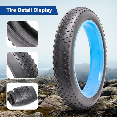 FengCan 20x4.0 Reifen, 20x4.0 100-406 Fahrradreifen, Geeignet für 20-Zoll Fatbikes und Mountainbikes, 4,0 Zoll Reifenbreite (BQ029)