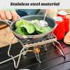 Gas Stove Stand High Stability Heat-Resistant Rustproof Portable Folding Picnic BBQ Grill Grate Camping Supplies