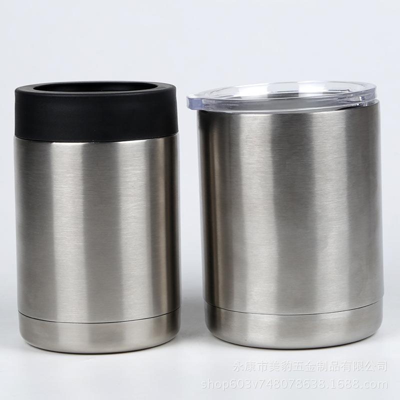 Double-layer stainless steel thermos cup 10/12oz car cup Coke can vacuum beer cup 10oz