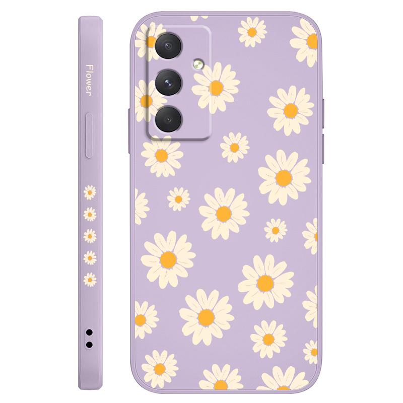 Corrugated Daisy Phone Case For Samsung A55 A35 A25 A15 A56 A36 A26 A17 A16 A07 A06 A05 A05S A54 A34 A24 A14 A04 A04S A04E 4G 5G