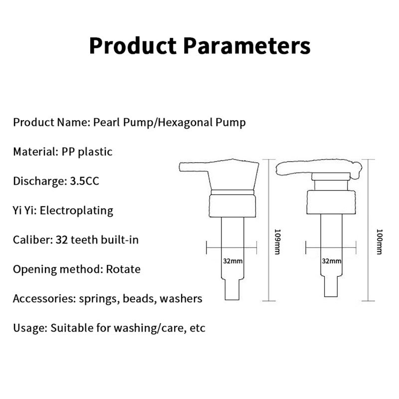 1/3 Pcs Plastic Soap Pump Liquid Dispenser Head Push Type With 32 Thread Bath Bottle Press Nozzle Lotion Tube For Bath Accessory