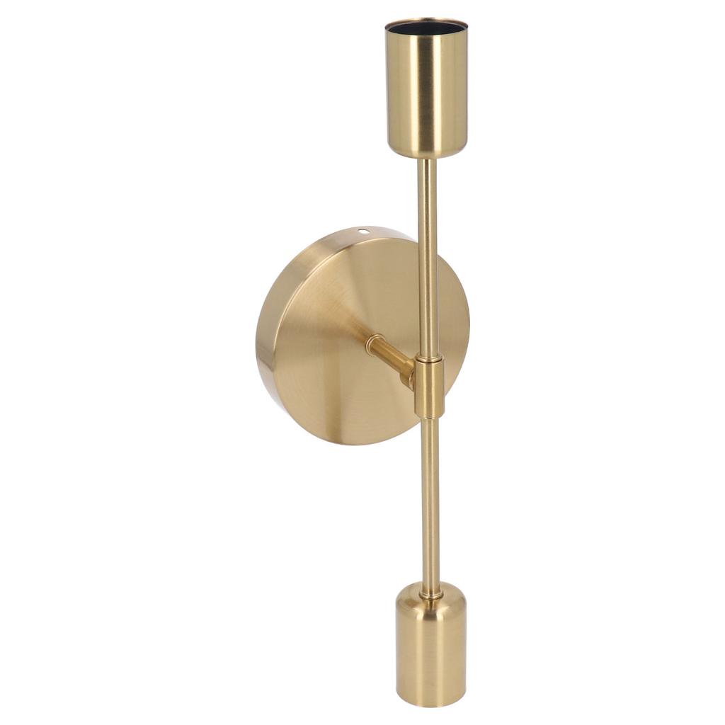 Double Wall Light Base E27 E26 Rust Proof Vintage Wall Lamp Bulb Holder for Living Room Bathroom Gold 85‑265V