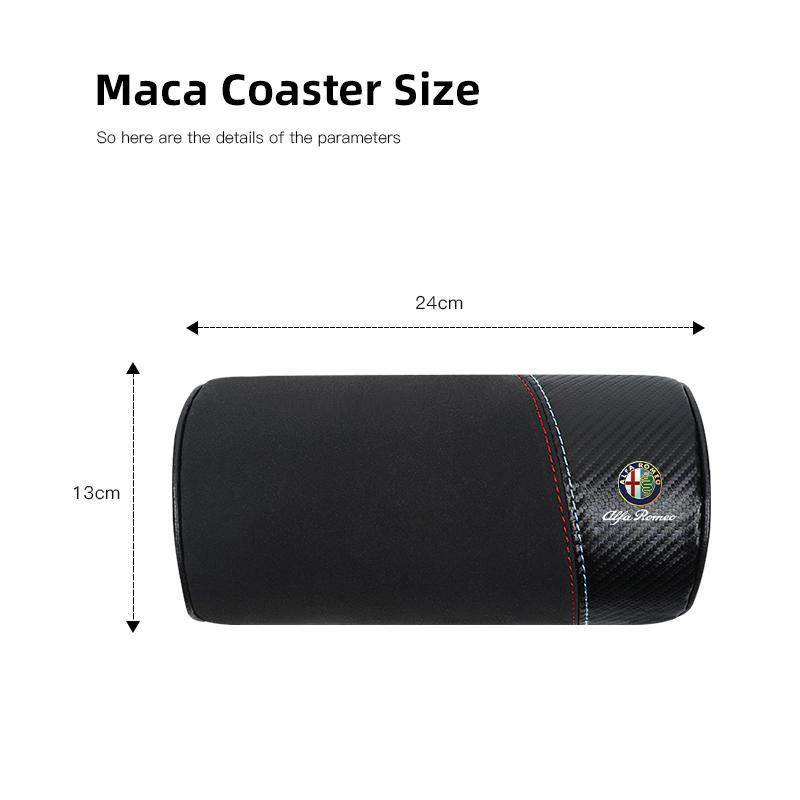 1Pcs Carbon Fiber Suede Car Headrest Seatbelt Shoulder Cover For Alfa Romeo 156 159 147 4C 8C 166 Giulia Giulietta Mito Stelvio zq5
