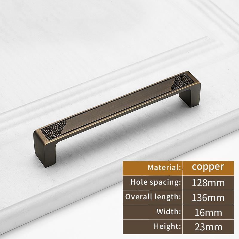 High-end Solid Brass Cabinet Door Handles Bedside Table Cabinet Wardrobe Wine Cabinet Pull Drawer Knob and Furniture Hardware