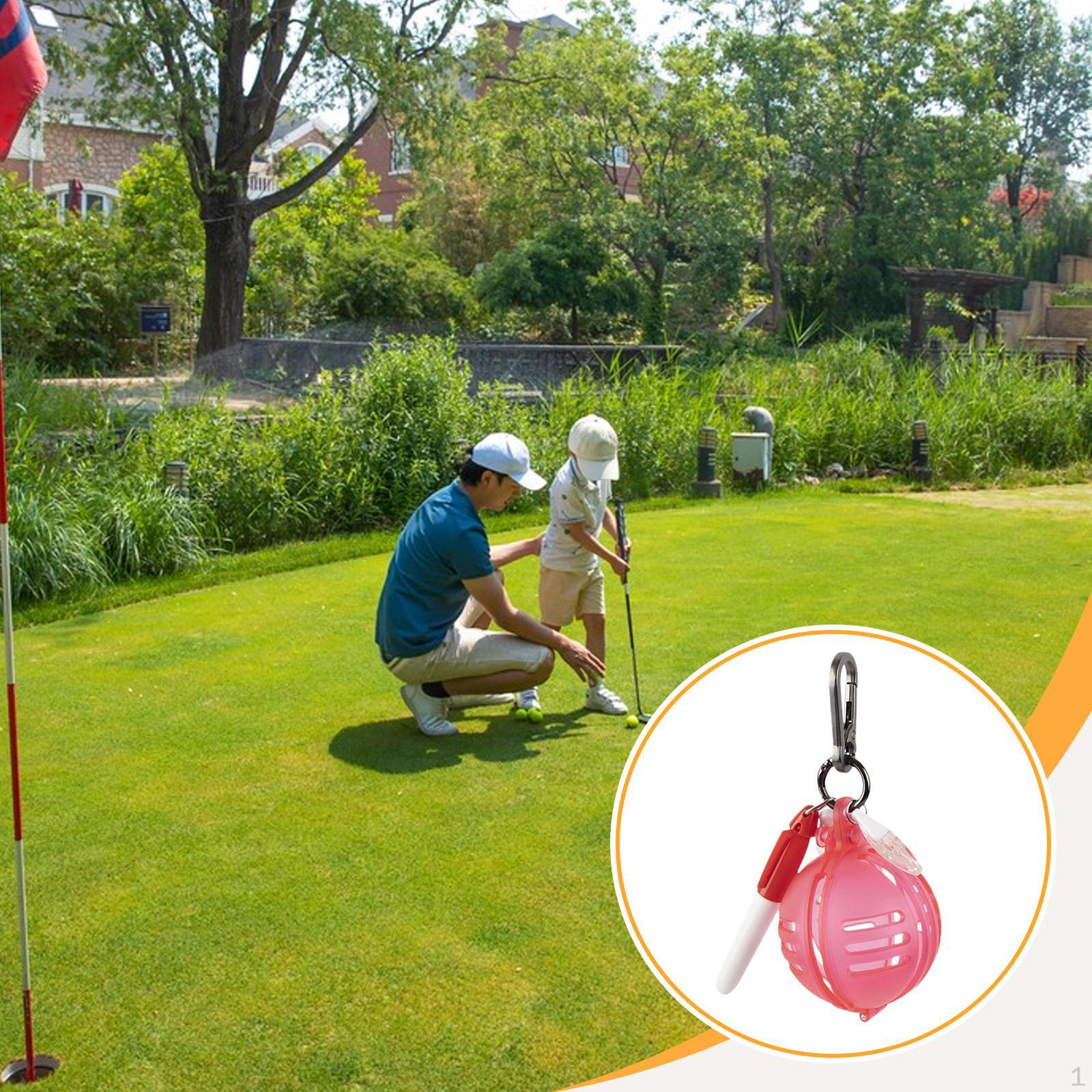 

Аксессуары для маркера выравнивания мяча для гольфа с ручкой для шаблона для разметки гольфиста красный