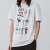 Vans T Shirts Women's White Crew Neck Moderate Straight Fit VN0A4MNLWHT