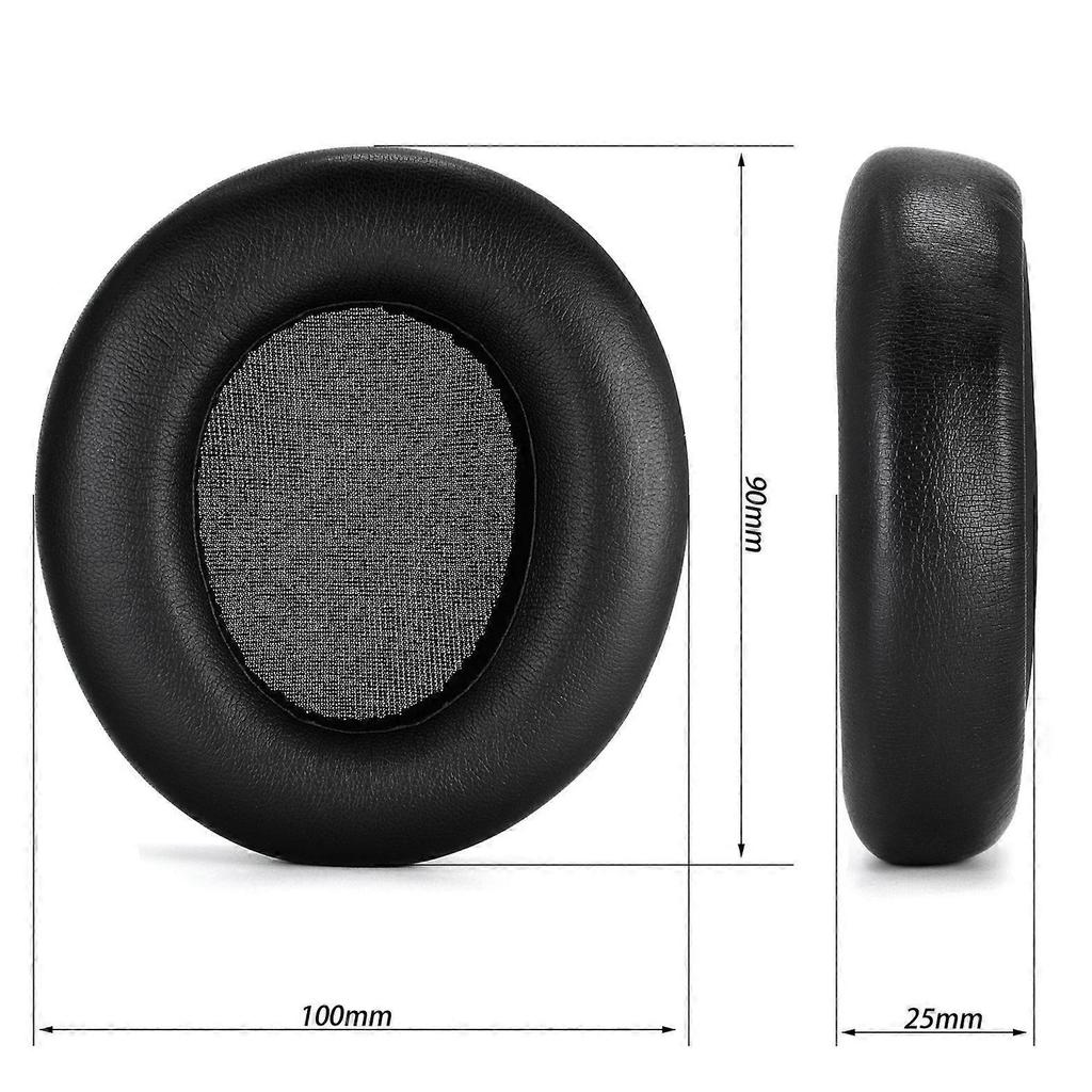 2 pcs Ear pads for SteelSeries Arctis Nova Pro Wired, Nova 7, 3, 1 - Replacement pads in protein leather and memory foam Black