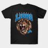Asian Size Cotton Unisex Tshirt Print T-shirt Detroit Lions Football T-shirt No-Cut Print Regular Fit