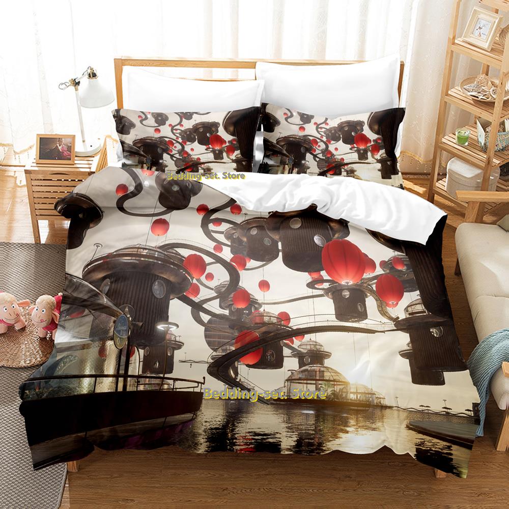 Atomic Heart Bettwäsche-Set Einzelbett Doppelbett Vollgröße Queen-Size King-Size Bettwäsche-Set für Erwachsene Kinder Schlafzimmer Dreiteilige Sets 3D-Druck Anime Bettwäsche