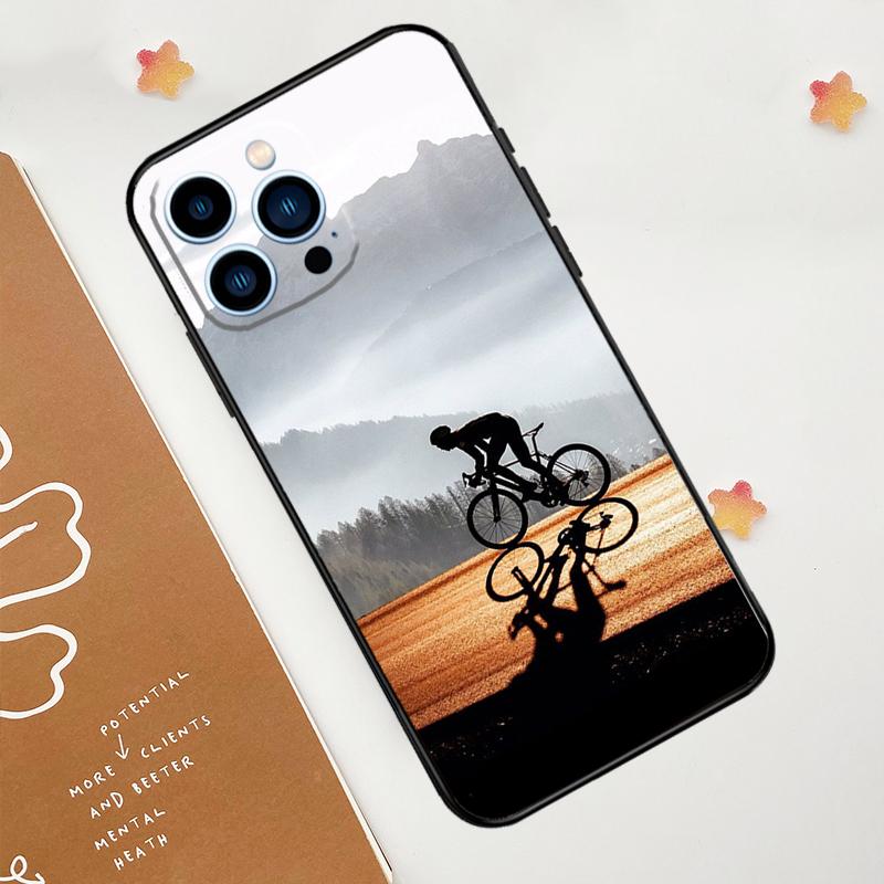Cycling Bike Phone Case For iPhone 17 Pro Max 14 11 15 16 Pro Max 13 12 mini 16 Plus 16e 17 Air Funda