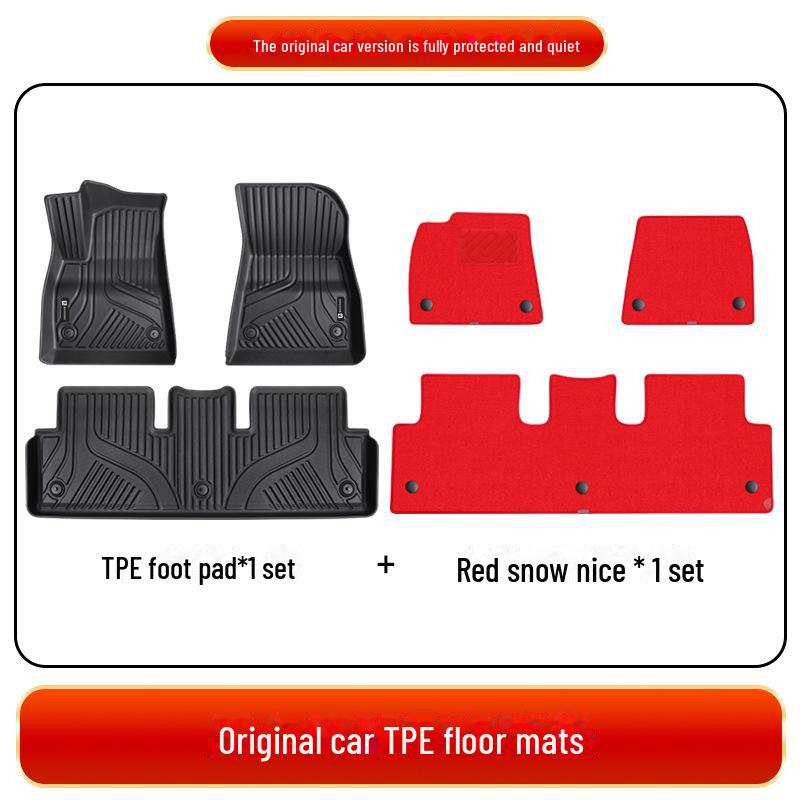 High-Elastic Nylon TPE Floor Mats for Tesla Model 3 - Full Surround, Single/Double Layer.