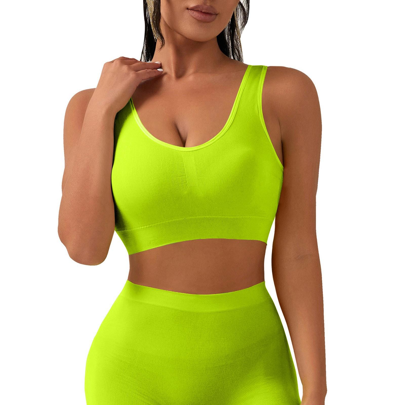 

Женский спортивный бюстгальтер с Y-образной спинкой - мягкий, с низкой ударной вязкостью, спагетти, тонкий топ для занятий йогой XL