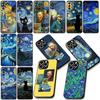 Starry Night Van Sunflower Gogh Phone Case for Samsung Galaxy Note 20 9 10 S8 S10 Lite S9 Plus A54 A53 A21S S10E A17 Soft Cover