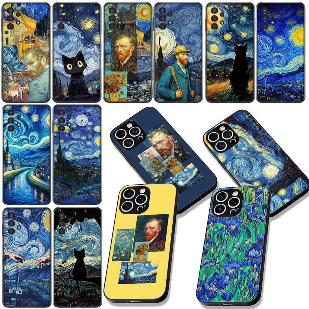 Starry Night Van Sunflower Gogh Phone Case for Xiaomi Poco C85 C65 C75 X7 X6 M6 M8 F7 F8 Ultra F6 Pro Protective Cover