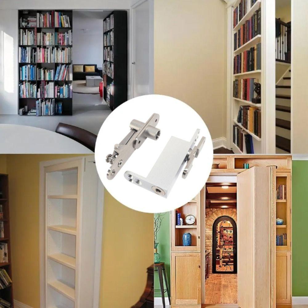 360 Degree Rotating Door Pivot Hinges Soft Close Spring Invisible Door Hinges  Hidden Installation