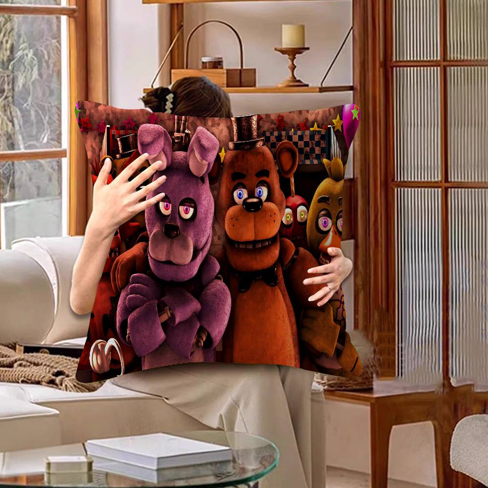 Fnaf F-FiveS-nights-At-Freddys Pillow Gift Home Office Decoration Bedroom Sofa Car Cushion Cover Case 45x45