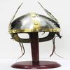 Medieval Mask Viking Helmet Replica Armor Warrior Helmet With Wooden Stand and Liner