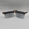 4pcs Stylish Iron Planter Pots with Letter Handmade Decorative Flower Bucket Floral Arrangement Containers for Home