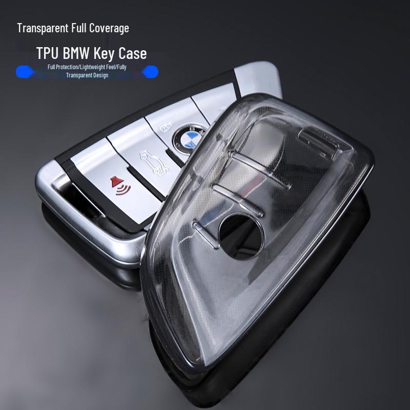 Ultradünne transparente BMW-Schlüsselhülle für 1-7er Serie & X-Modelle