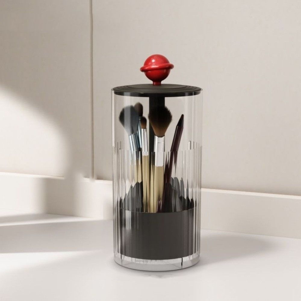 Automatic Lifting Makeup Brushes Holder Plastic Cosmetic Brushes Storage Box  Dresser