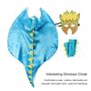 Kids Halloween Costumes Party Cosplay Cloak Bright Color 3D Design Hooded Face Masque Loose Smooth Animal Suit Dinosaur Cape Makeup Costumes Props