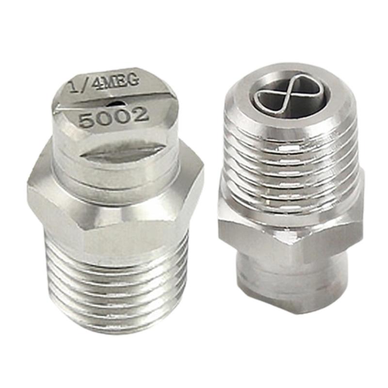 Steel Fan Shaped High Pressure Nozzle with Stabilizer High Performances Jet for Efficient Cleaning & Washing