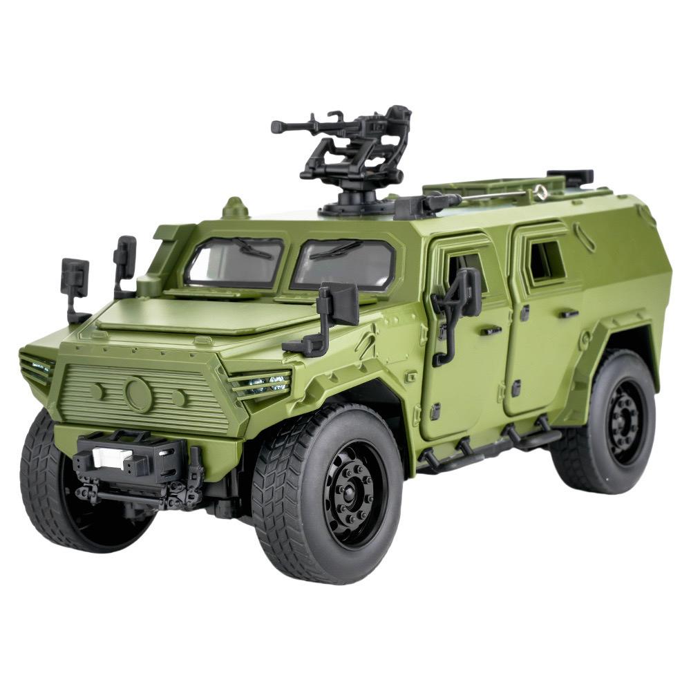 Simulation 1:18 Dongfeng Mengshi Military Off road Vehicle Alloy Car Model Children's Toy Gift