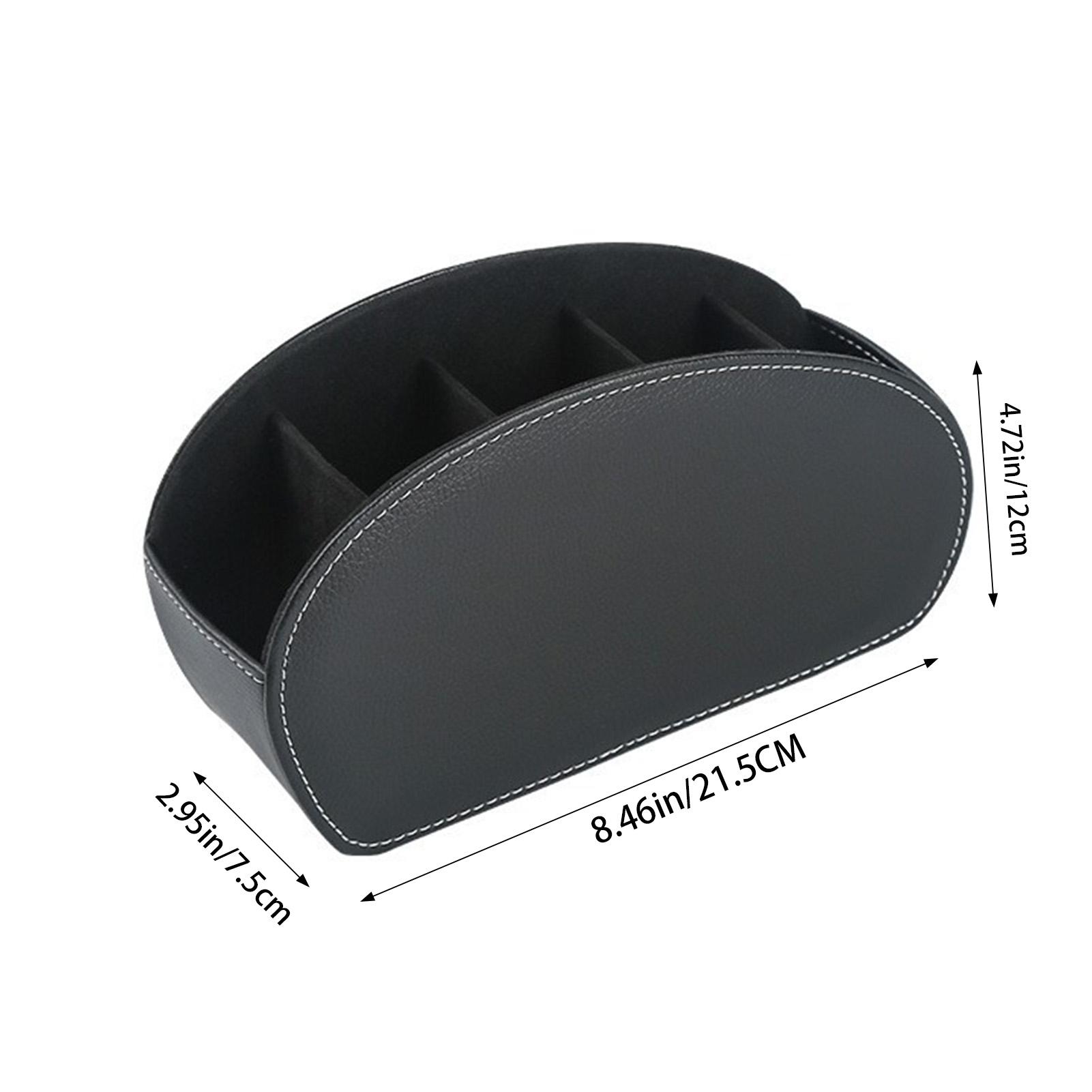 

Remote Control Storage Box PU Leather Cosmetic Storage Box Suitable for Staplers Scissors Rulers