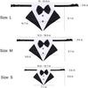 Tanpopo Formeller Hunde-Smoking Hochzeitskragen Bandana Geburtstags-Kostüm Fliege Party-Anzug Weihnachts-Feiertags-Party-Outfit Haustierhalsband