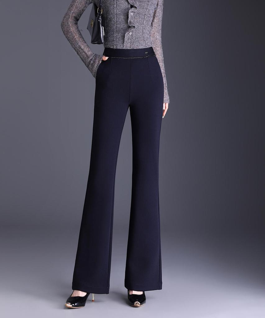Women's Plus Size High Waist Fishtail Flare Pants - Slimming Autumn/Winter 2025 Trend