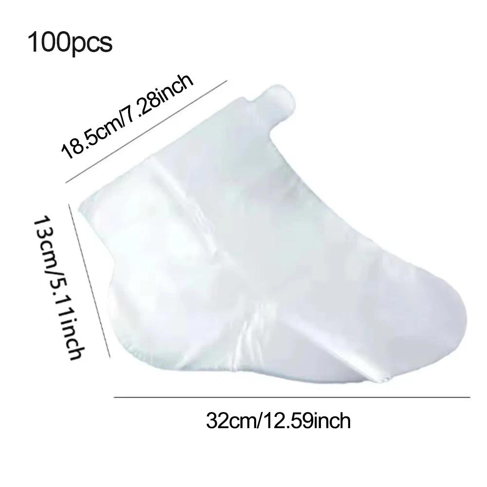 100/200Pcs,Disposable Foot Mask Cover,Transparent Foot Mask,Waterproof Foot Mask Cover