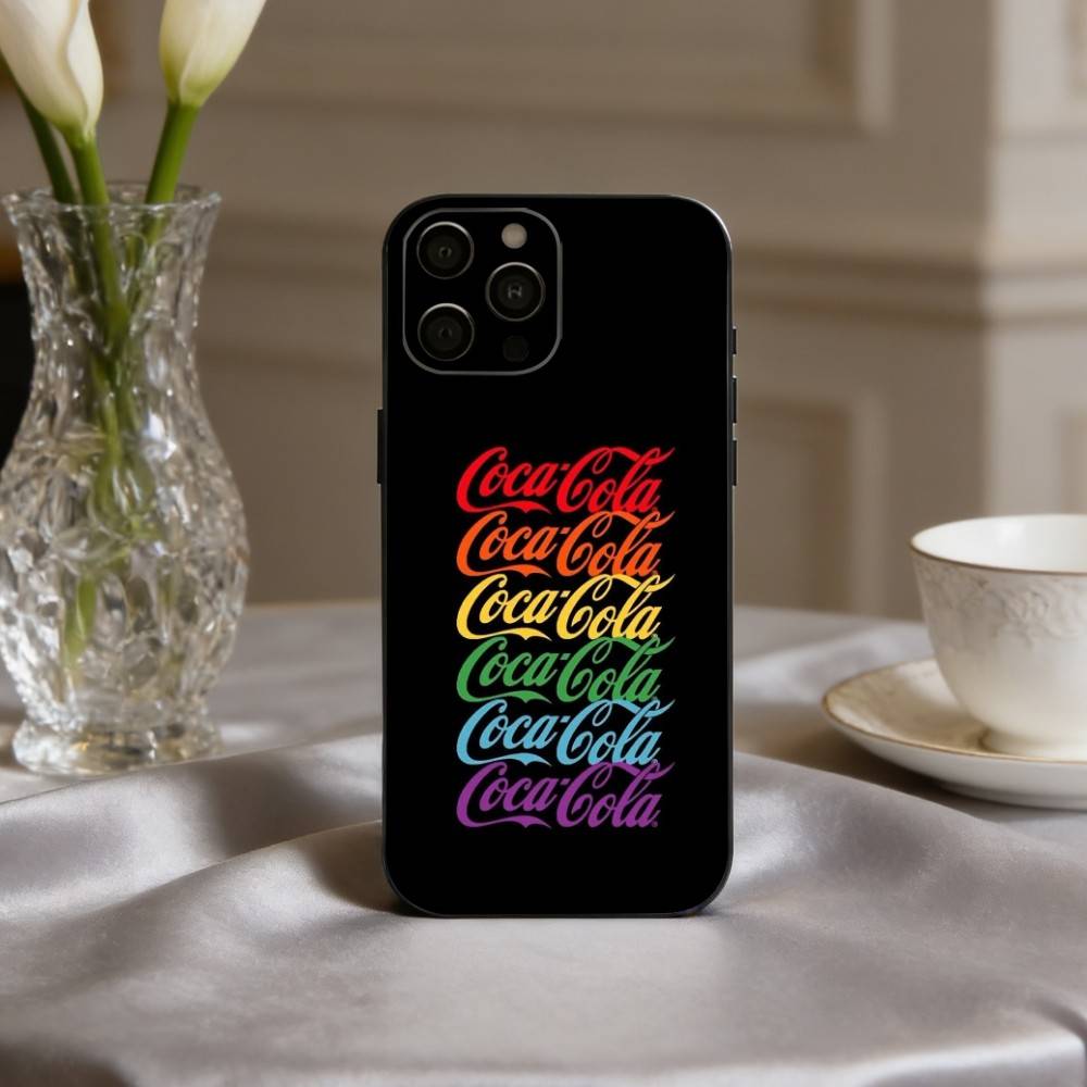 CocaS-Fashion C-Cola Phone Case For iPhone 17pro, 16,15,14,13,12,11 X XR Plus,Others Soft Black Cover
