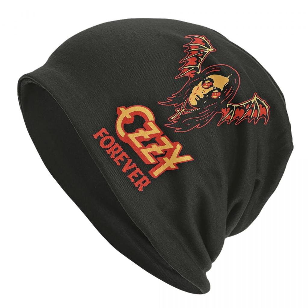 Ozzy Osbourne Merch Album Cover Unisex Adult Beanies Caps Knitted Bonnet Hat Warm Hip Hop Autumn Winter Outdoor Skullies Hats