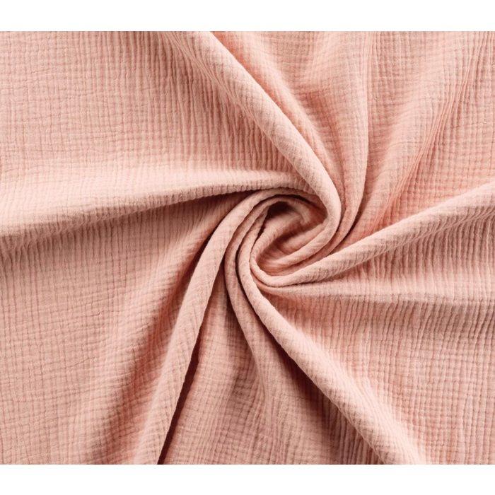 Housse de couette + 1 taie 140 x 200 cm en gaze de coton Rose