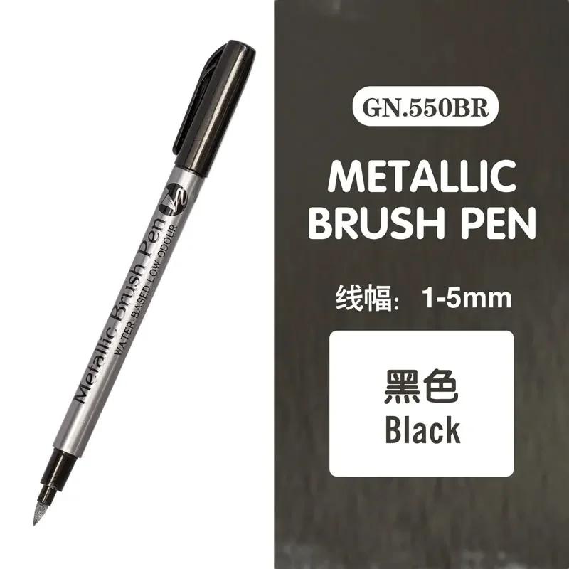 Double Tip Metallic Gold Silver Marker Pen Permanent Art Marker Crafts DIY Painting Pens Card Making Stationery Art Supplies