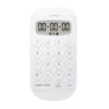 Doretec CL-133WT Clock-equipped Calculator with Vibration Timer, Alarm, Alarm + Vibration, and Vibration Switching Functions, Includes Neck Strap