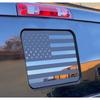 For Ford F150 F250 F350 2015– Rear Middle Window American Flag Decal, Matte Black USA Flag Sticker For Truck Back Glass, Patriotic Vinyl Decal For