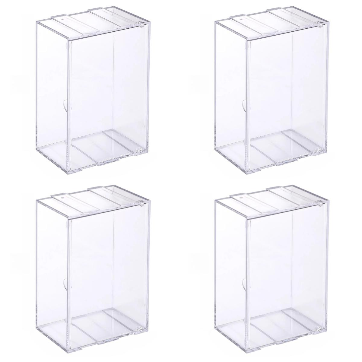 4 Pack 17cm669Inch Acrylic Storage Display Case for Labubu Dustproof Stackable Protective Cover Doll Collectors Displaying Box 8590₽